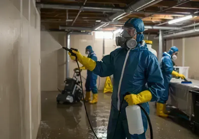 Basement Sanitization and Antimicrobial Treatment process in Lake County, CO