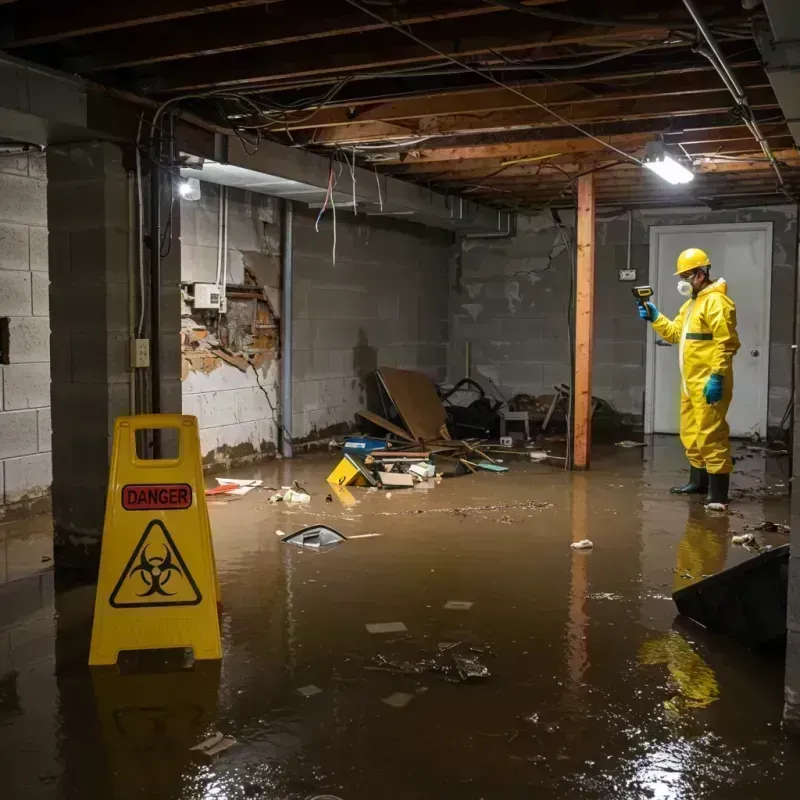 Flooded Basement Electrical Hazard in Lake County, CO Property